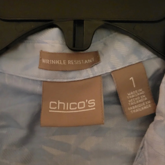 Chicos Size 1 (Med 8) Button Up 3/4 Sleeve - Picture 2 of 5